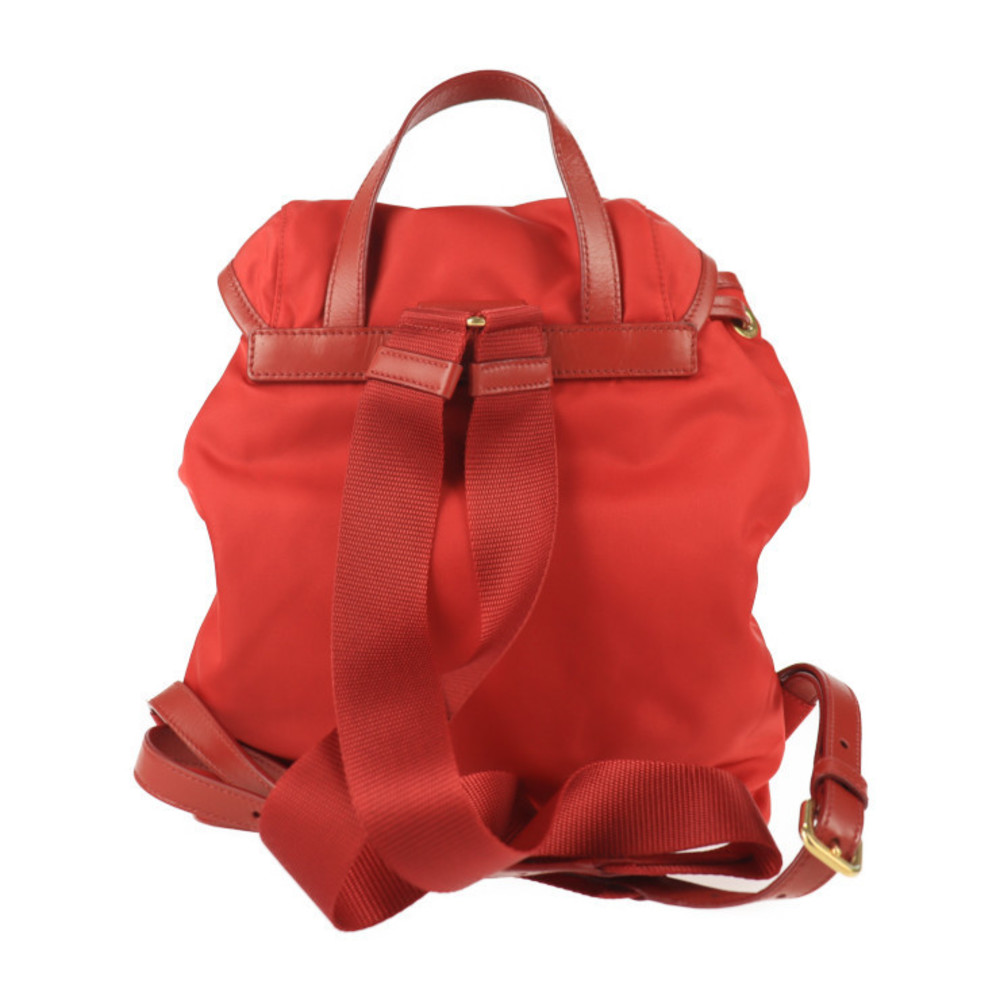 Prada Backpack Leather Red Nylon - image 3